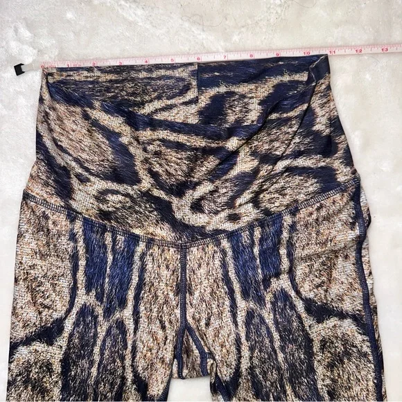 Niyama Sol Brown & Black Animal Print Super Flare Pants Size Medium - Picture 14 of 16